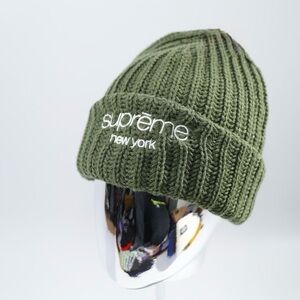 Supreme Forest Green Knit Hat